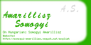 amarillisz somogyi business card